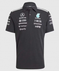 2026 MERCEDES black F1 polo S-5XL